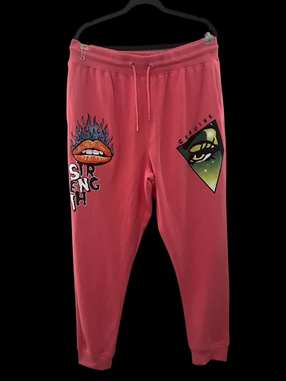 Genuine Authentic "Strength" Graphic Joggers - Red - Size 2XL NWT